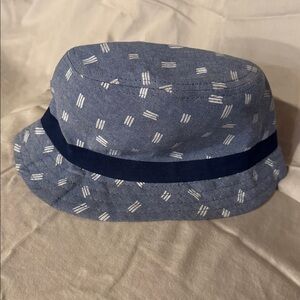 100% Cotton Target Sun Hat Chambray Blue Striped Design Baby Toddler Summer